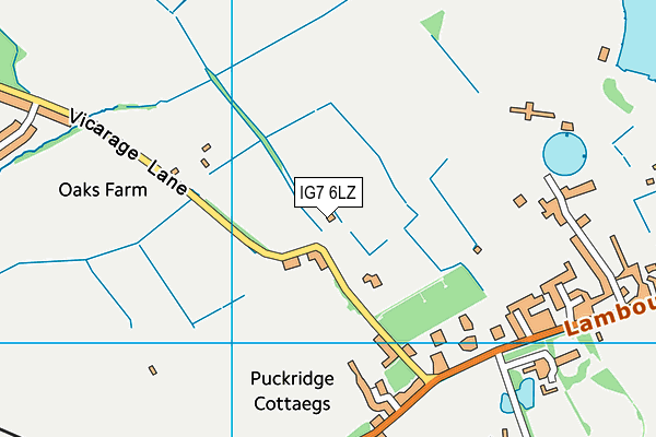 IG7 6LZ map - OS VectorMap District (Ordnance Survey) IG7 6LZ map - OS VectorMap District (Ordnance Survey)