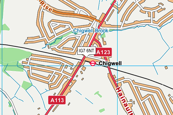IG7 6NT map - OS VectorMap District (Ordnance Survey) IG7 6NT map - OS VectorMap District (Ordnance Survey)