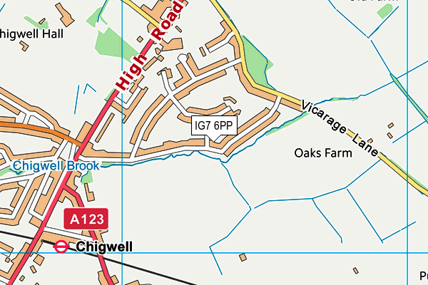 IG7 6PP map - OS VectorMap District (Ordnance Survey) IG7 6PP map - OS VectorMap District (Ordnance Survey)