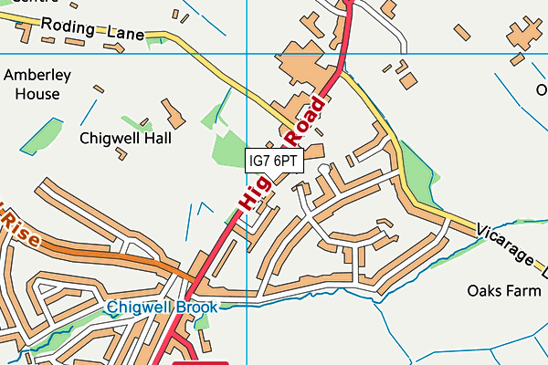 IG7 6PT map - OS VectorMap District (Ordnance Survey) IG7 6PT map - OS VectorMap District (Ordnance Survey)