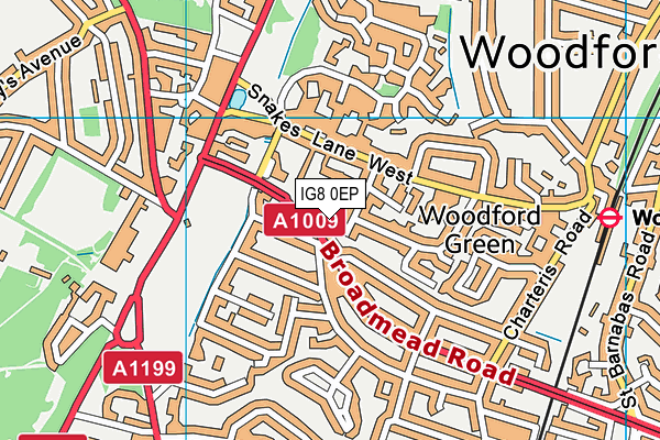 IG8 0EP map - OS VectorMap District (Ordnance Survey) IG8 0EP map - OS VectorMap District (Ordnance Survey)