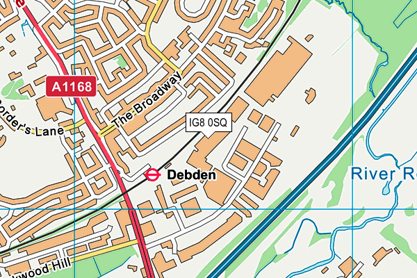 IG8 0SQ map - OS VectorMap District (Ordnance Survey) IG8 0SQ map - OS VectorMap District (Ordnance Survey)