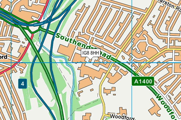 IG8 8HH map - OS VectorMap District (Ordnance Survey) IG8 8HH map - OS VectorMap District (Ordnance Survey)