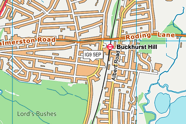 IG9 5EP map - OS VectorMap District (Ordnance Survey) IG9 5EP map - OS VectorMap District (Ordnance Survey)