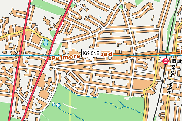 IG9 5NE map - OS VectorMap District (Ordnance Survey) IG9 5NE map - OS VectorMap District (Ordnance Survey)