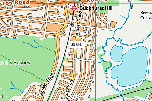 IG9 6HJ map - OS VectorMap District (Ordnance Survey) IG9 6HJ map - OS VectorMap District (Ordnance Survey)