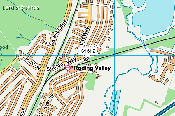 IG9 6HZ map - OS VectorMap District (Ordnance Survey) IG9 6HZ map - OS VectorMap District (Ordnance Survey)