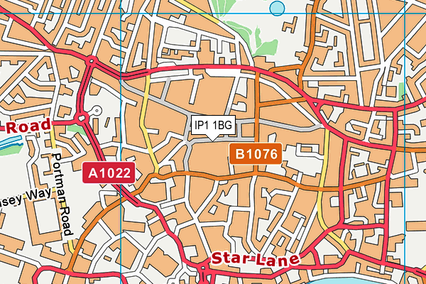 IP1 1BG map - OS VectorMap District (Ordnance Survey) IP1 1BG map - OS VectorMap District (Ordnance Survey)