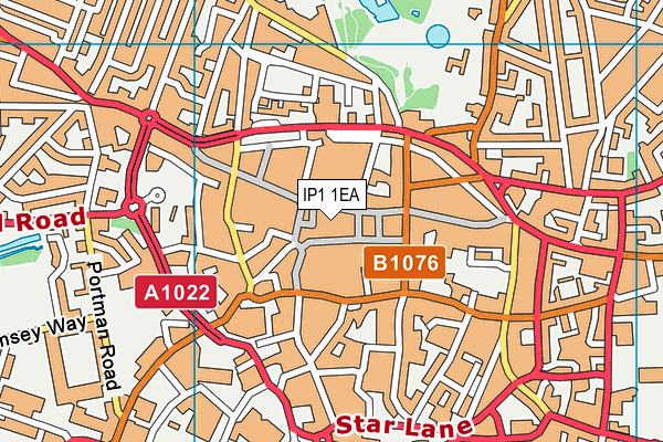 IP1 1EA map - OS VectorMap District (Ordnance Survey) IP1 1EA map - OS VectorMap District (Ordnance Survey)