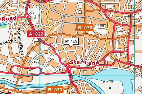 IP1 1EN map - OS VectorMap District (Ordnance Survey) IP1 1EN map - OS VectorMap District (Ordnance Survey)