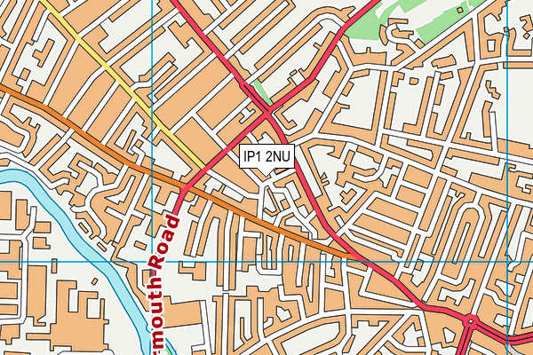 IP1 2NU map - OS VectorMap District (Ordnance Survey) IP1 2NU map - OS VectorMap District (Ordnance Survey)