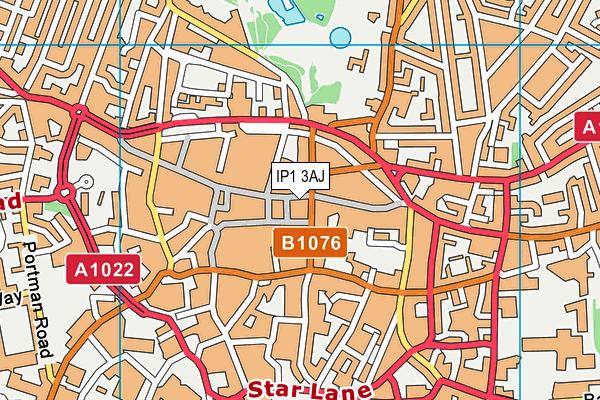 IP1 3AJ map - OS VectorMap District (Ordnance Survey) IP1 3AJ map - OS VectorMap District (Ordnance Survey)