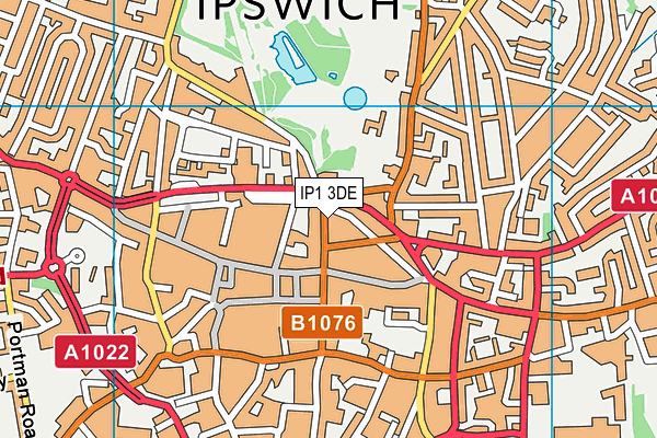 IP1 3DE map - OS VectorMap District (Ordnance Survey) IP1 3DE map - OS VectorMap District (Ordnance Survey)