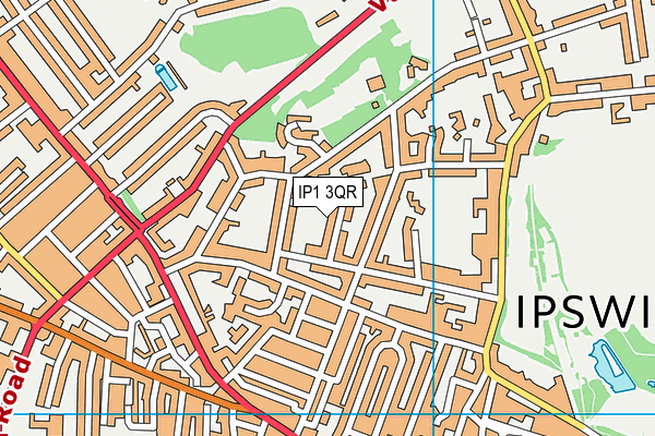 IP1 3QR map - OS VectorMap District (Ordnance Survey) IP1 3QR map - OS VectorMap District (Ordnance Survey)