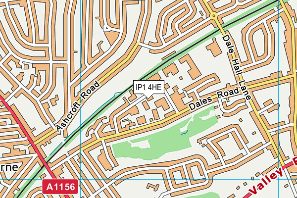 IP1 4HE map - OS VectorMap District (Ordnance Survey) IP1 4HE map - OS VectorMap District (Ordnance Survey)