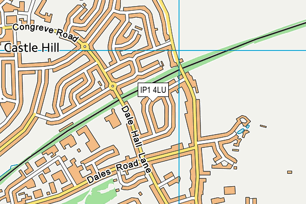 IP1 4LU map - OS VectorMap District (Ordnance Survey) IP1 4LU map - OS VectorMap District (Ordnance Survey)