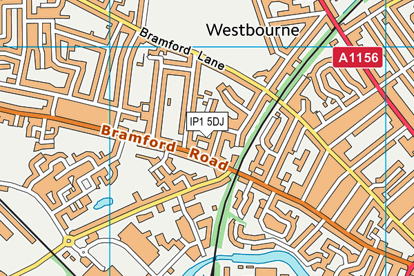 IP1 5DJ map - OS VectorMap District (Ordnance Survey) IP1 5DJ map - OS VectorMap District (Ordnance Survey)