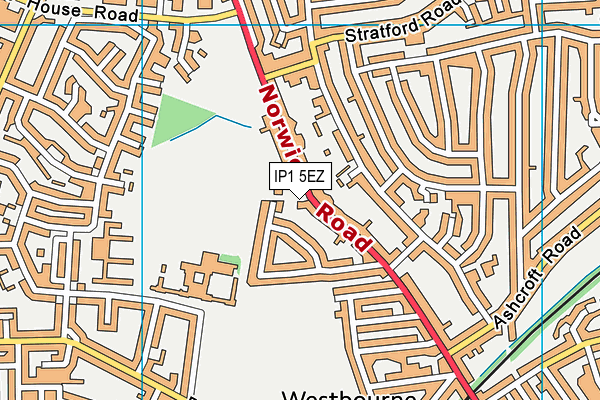 IP1 5EZ map - OS VectorMap District (Ordnance Survey) IP1 5EZ map - OS VectorMap District (Ordnance Survey)