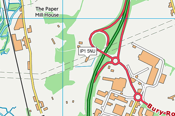 IP1 5NU map - OS VectorMap District (Ordnance Survey) IP1 5NU map - OS VectorMap District (Ordnance Survey)