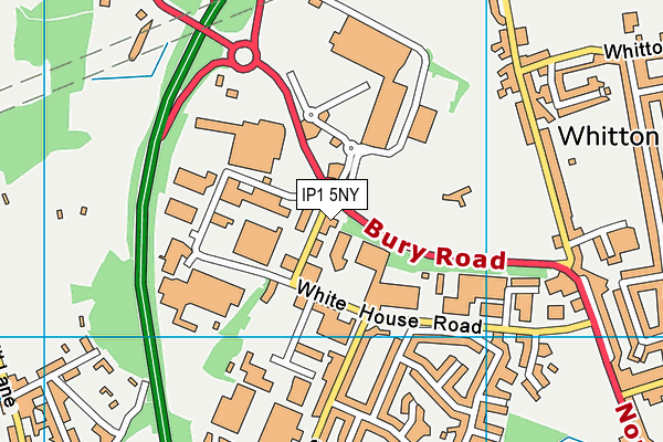 IP1 5NY map - OS VectorMap District (Ordnance Survey) IP1 5NY map - OS VectorMap District (Ordnance Survey)