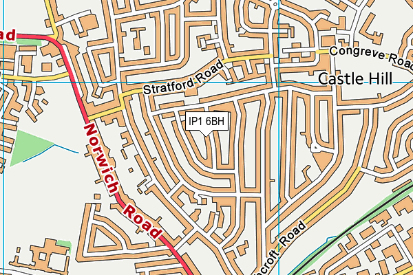 IP1 6BH map - OS VectorMap District (Ordnance Survey) IP1 6BH map - OS VectorMap District (Ordnance Survey)