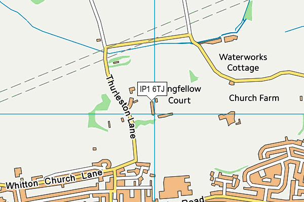IP1 6TJ map - OS VectorMap District (Ordnance Survey) IP1 6TJ map - OS VectorMap District (Ordnance Survey)