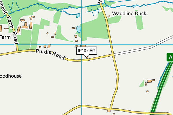 IP10 0AG map - OS VectorMap District (Ordnance Survey) IP10 0AG map - OS VectorMap District (Ordnance Survey)