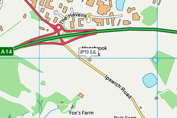 IP10 0JL map - OS VectorMap District (Ordnance Survey) IP10 0JL map - OS VectorMap District (Ordnance Survey)