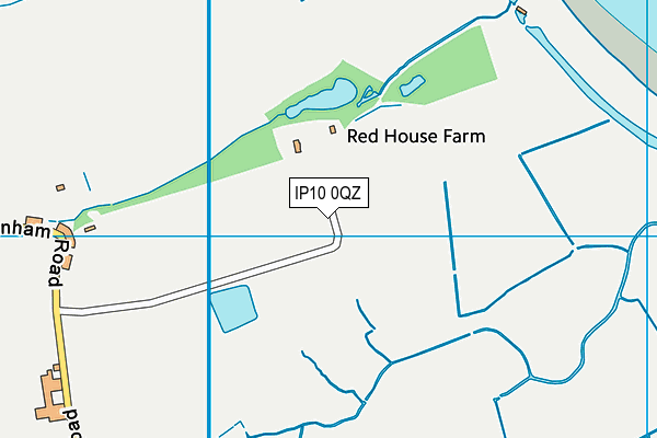 IP10 0QZ map - OS VectorMap District (Ordnance Survey)