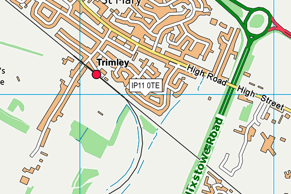 IP11 0TE map - OS VectorMap District (Ordnance Survey) IP11 0TE map - OS VectorMap District (Ordnance Survey)