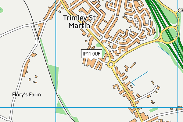 IP11 0UF map - OS VectorMap District (Ordnance Survey) IP11 0UF map - OS VectorMap District (Ordnance Survey)