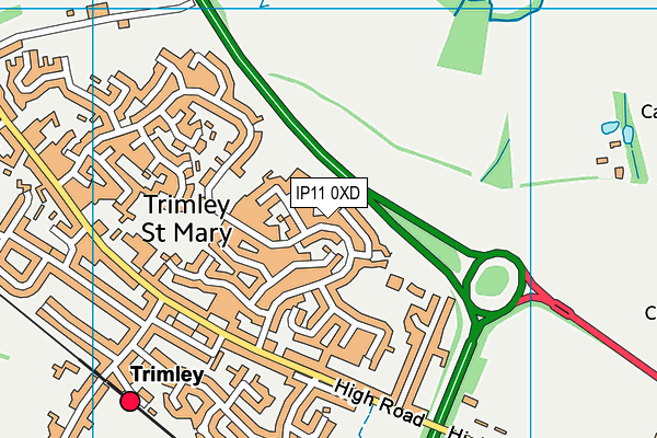 IP11 0XD map - OS VectorMap District (Ordnance Survey) IP11 0XD map - OS VectorMap District (Ordnance Survey)
