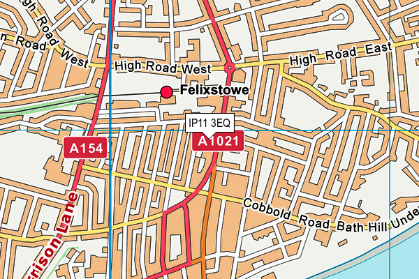 IP11 3EQ map - OS VectorMap District (Ordnance Survey) IP11 3EQ map - OS VectorMap District (Ordnance Survey)