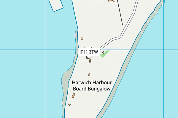 IP11 3TW map - OS VectorMap District (Ordnance Survey) IP11 3TW map - OS VectorMap District (Ordnance Survey)