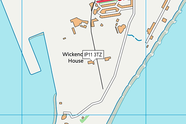 IP11 3TZ map - OS VectorMap District (Ordnance Survey) IP11 3TZ map - OS VectorMap District (Ordnance Survey)