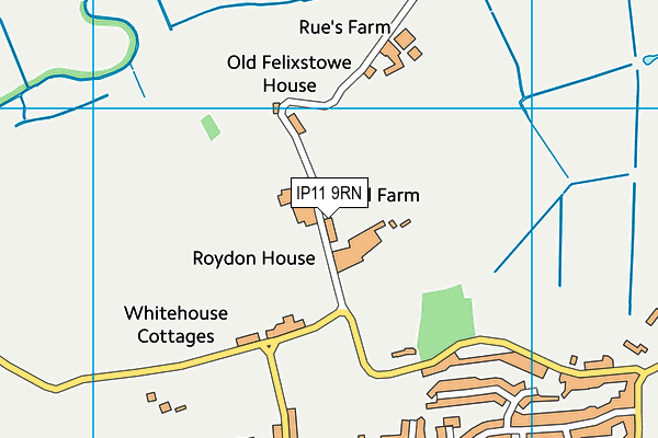 IP11 9RN map - OS VectorMap District (Ordnance Survey) IP11 9RN map - OS VectorMap District (Ordnance Survey)