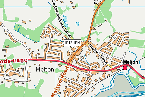 IP12 1PN map - OS VectorMap District (Ordnance Survey) IP12 1PN map - OS VectorMap District (Ordnance Survey)