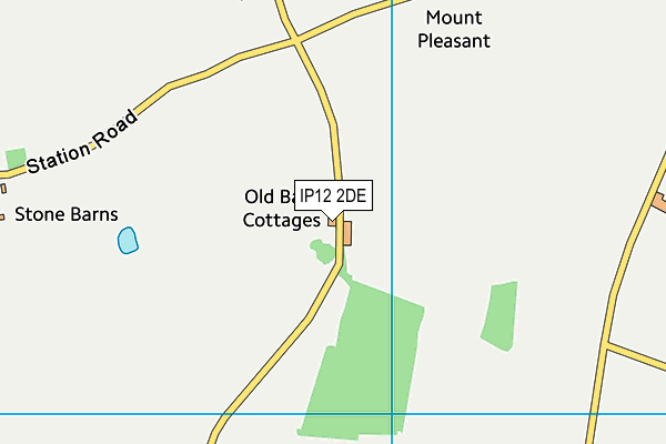 IP12 2DE map - OS VectorMap District (Ordnance Survey) IP12 2DE map - OS VectorMap District (Ordnance Survey)
