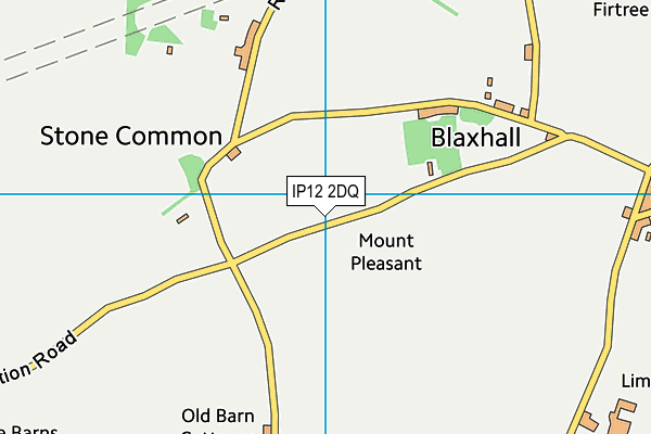 IP12 2DQ map - OS VectorMap District (Ordnance Survey) IP12 2DQ map - OS VectorMap District (Ordnance Survey)