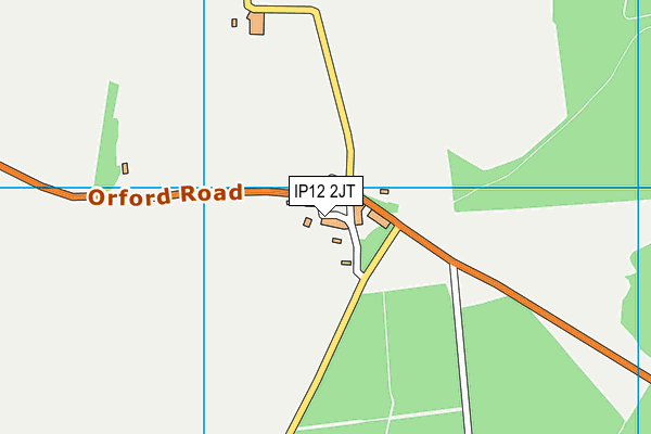 IP12 2JT map - OS VectorMap District (Ordnance Survey) IP12 2JT map - OS VectorMap District (Ordnance Survey)