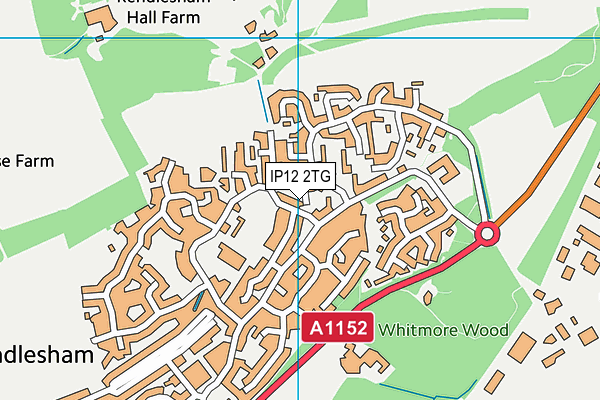 IP12 2TG map - OS VectorMap District (Ordnance Survey) IP12 2TG map - OS VectorMap District (Ordnance Survey)