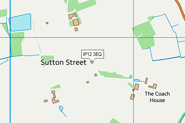 IP12 3EQ map - OS VectorMap District (Ordnance Survey) IP12 3EQ map - OS VectorMap District (Ordnance Survey)