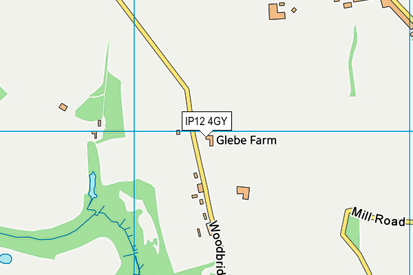 IP12 4GY map - OS VectorMap District (Ordnance Survey) IP12 4GY map - OS VectorMap District (Ordnance Survey)