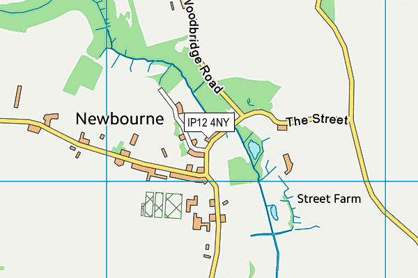 IP12 4NY map - OS VectorMap District (Ordnance Survey) IP12 4NY map - OS VectorMap District (Ordnance Survey)