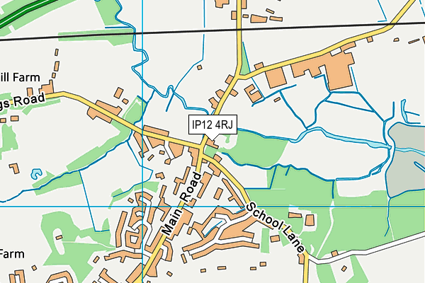 IP12 4RJ map - OS VectorMap District (Ordnance Survey) IP12 4RJ map - OS VectorMap District (Ordnance Survey)