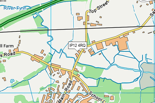 IP12 4RQ map - OS VectorMap District (Ordnance Survey) IP12 4RQ map - OS VectorMap District (Ordnance Survey)