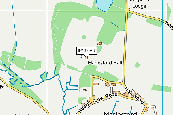 IP13 0AU map - OS VectorMap District (Ordnance Survey) IP13 0AU map - OS VectorMap District (Ordnance Survey)
