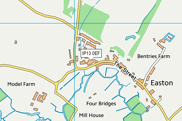 IP13 0EF map - OS VectorMap District (Ordnance Survey) IP13 0EF map - OS VectorMap District (Ordnance Survey)