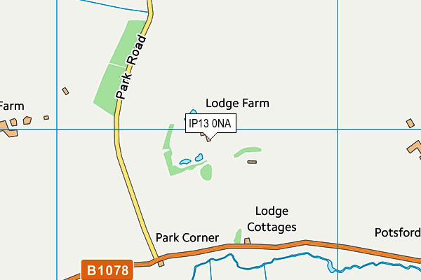 IP13 0NA map - OS VectorMap District (Ordnance Survey) IP13 0NA map - OS VectorMap District (Ordnance Survey)