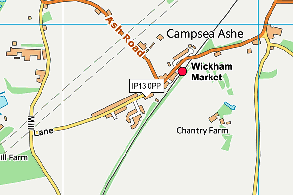 IP13 0PP map - OS VectorMap District (Ordnance Survey) IP13 0PP map - OS VectorMap District (Ordnance Survey)